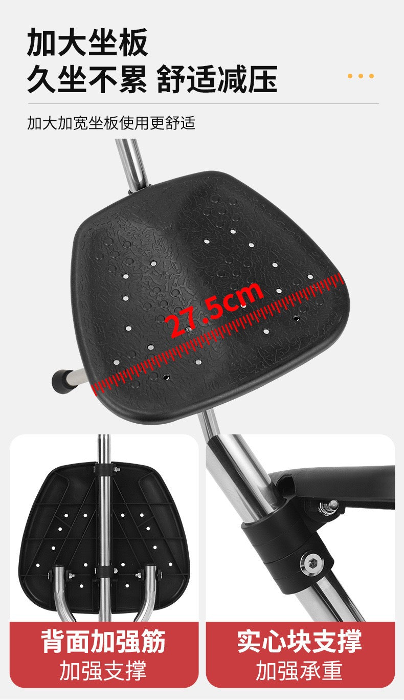 Crossing Foldable Walking Stick With Seat Hiking Crutches Stool, Height Adjustment, T-Handle, Non-Slip, Portable Folding Cane Chairs for Seniors