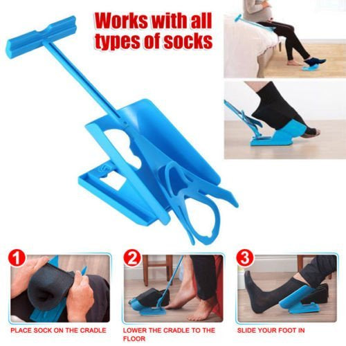 Easy-On Easy-Off Sock Slider Kit - No Bending,Strenching and Straining and Portable for Travel