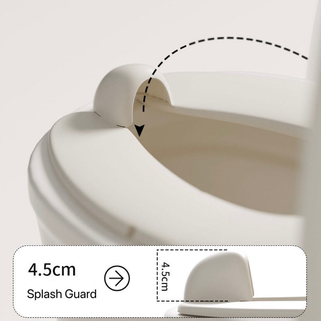Foldable Toilet Training Children Cream White Toilet Seat Children for On the Go with Splash Guard and Hook, Kid Travel Use