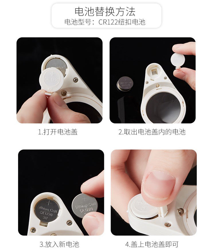 Easy-View Finger and Toe Nail Clippers with Magnifying Glass Mirror Manicure Pedicure Trimmer Tools and Kits with LED | Seniors & Children