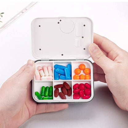 Pill Timer,Electronic Pill Dispenser Digital Pill Organizer Medication Organizer Automatic Alarm Reminder for Travel Home Use