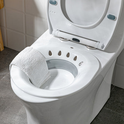 No Squat Collapsible Toilet Bowl Seat for Soothing Postpartum Sitz Bath and Hemorrhoids Surgery