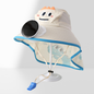 Cooling Fan Cartoon Hat Kids 3-12Years Quick Drying Solar Powered Sun Protective Children Fishing