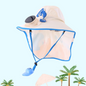 Cooling Fan Cartoon Hat Kids 3-12Years Quick Drying Solar Powered Sun Protective Children Fishing